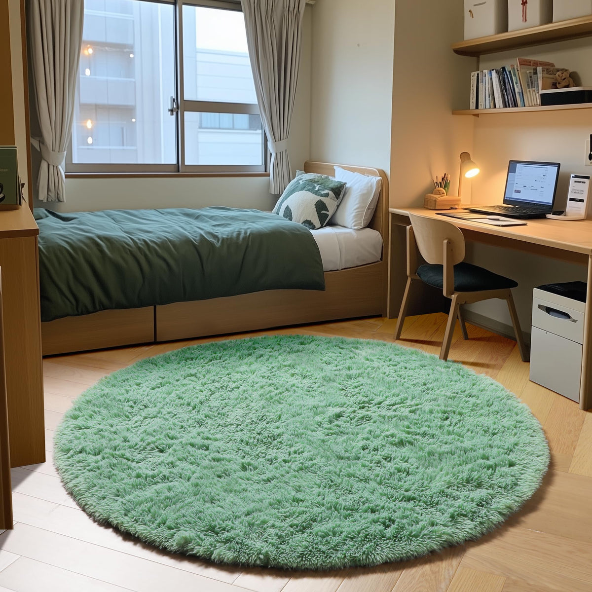 White Runner Rugs for Bedroom Living Room, Fluffy 2x6 Bedside Soft Area Rug