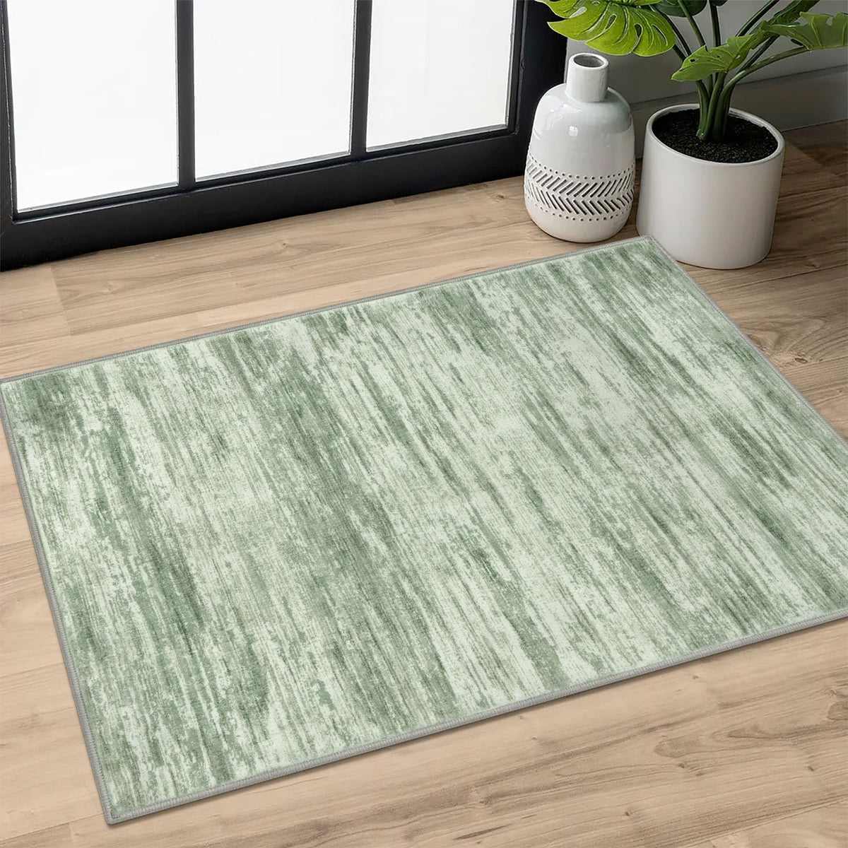 SIILOOM 3x5 Washable Area Rug Non Slip Door Mat Indoor for Entryway Bedside