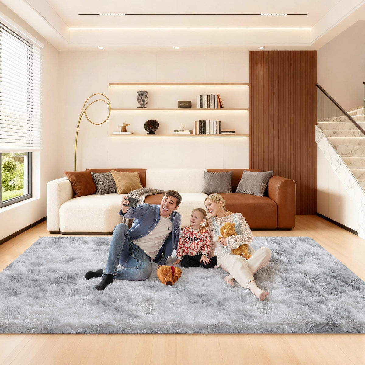 Pink Rug for Bedroom, 2x3 Small Fluffy Area Rugs for Living Room