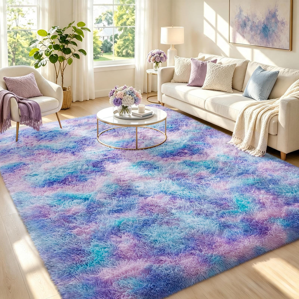 Ophanie 2x6 Washable Runner Rug for Hallway,Non-Slip Fluffy Soft Bedside Rugs, Bedroom Living Room Grey Shaggy Gray Carpet for Kids Girls Boys Dorm Nursery Home Decor Aesthetic