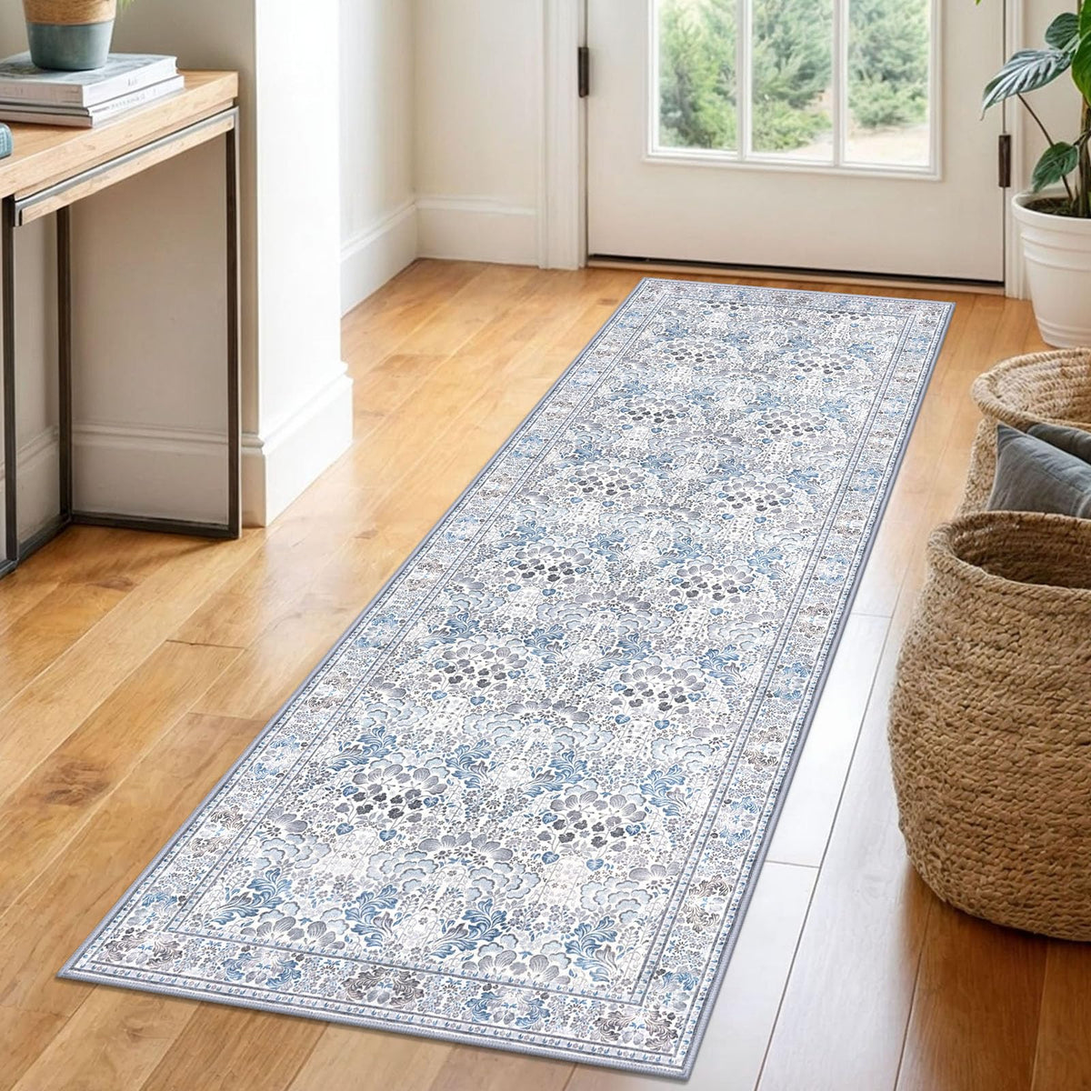 SIILOOM 2x3 Small Washable Area Rug Entryway Door Mat Indoor Kitchen Runner