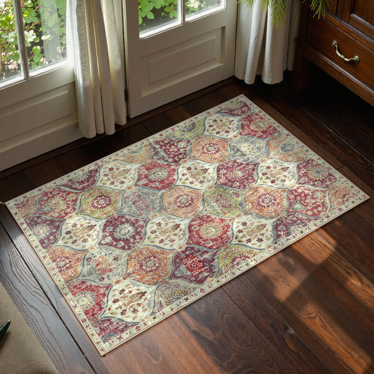 Lahome Washable Rugs for Entryway, 2x3 Kitchen Rugs Non Slip Washable