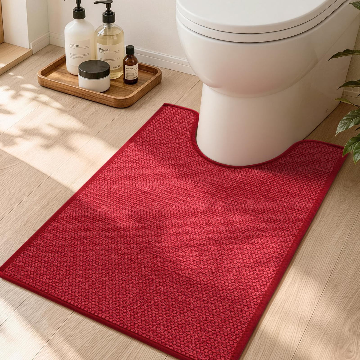 YIHOUSE Gray Bathroom Rugs Sets 3 Piece, Quick Dry Thin Bath Mat with Toilet Rug, Non Slip Absorbent Machine Washable, Bath Runner Rugs for Bathtub Sink Home Decor