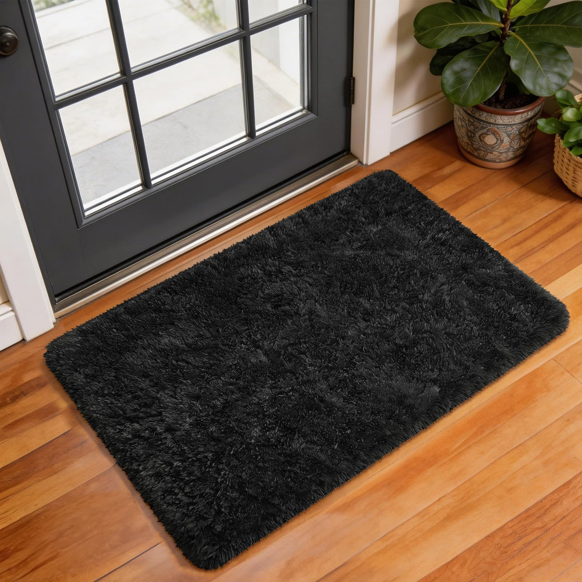 Ophanie 2x6 Washable Runner Rug for Hallway,Non-Slip Fluffy Soft Bedside Rugs, Bedroom Living Room Grey Shaggy Gray Carpet for Kids Girls Boys Dorm Nursery Home Decor Aesthetic