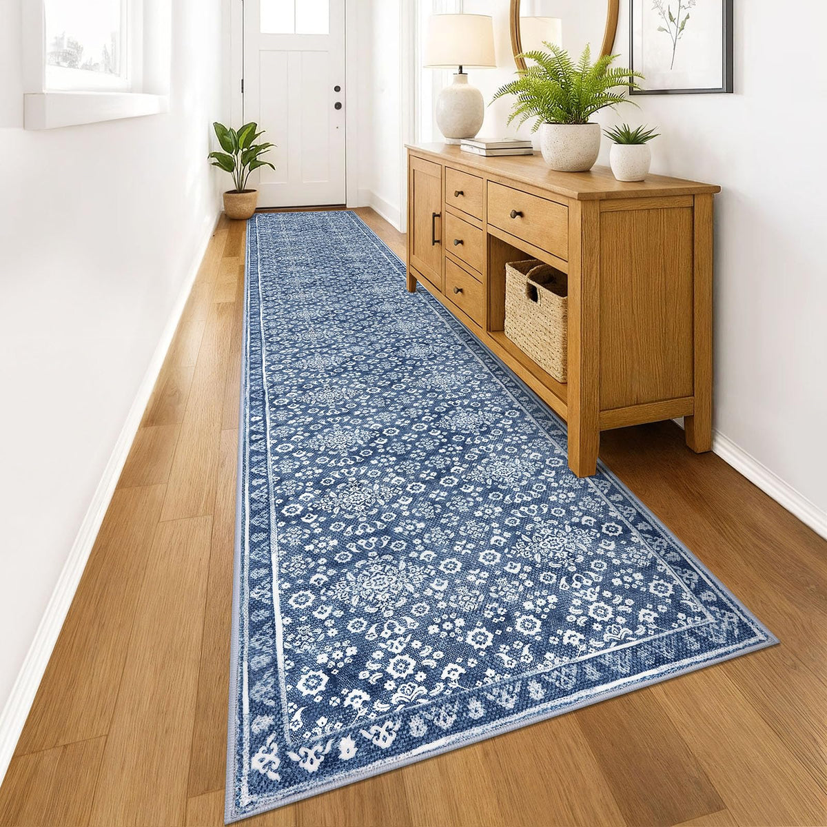 Vintage Washable Entryway Rug 2x3 Small Area Rug Non Slip Door Mat