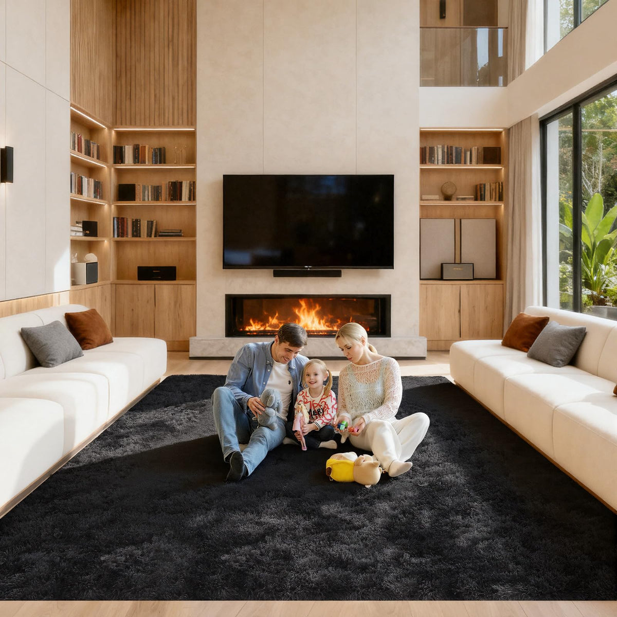 Pink Rug for Bedroom, 2x3 Small Fluffy Area Rugs for Living Room