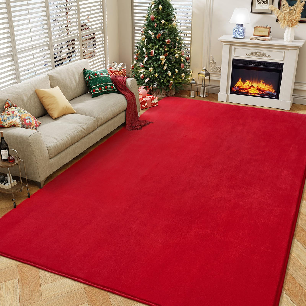 Amearea Modern Soft Hallway Runner Rug, 2x6 Feet Black Washable Runner Rugs