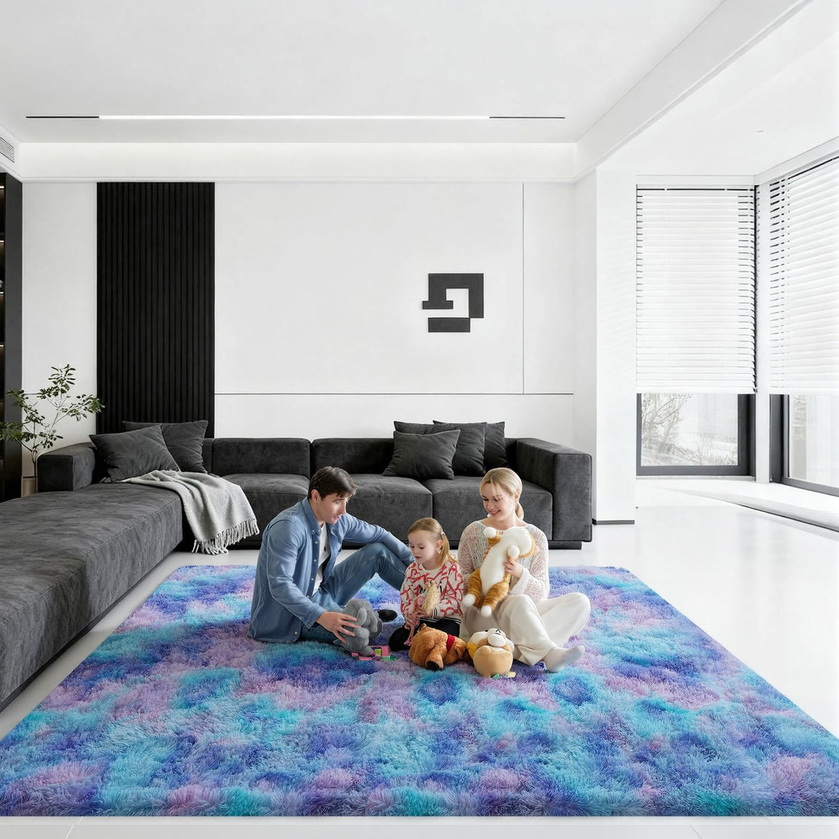 Pink Rug for Bedroom, 2x3 Small Fluffy Area Rugs for Living Room