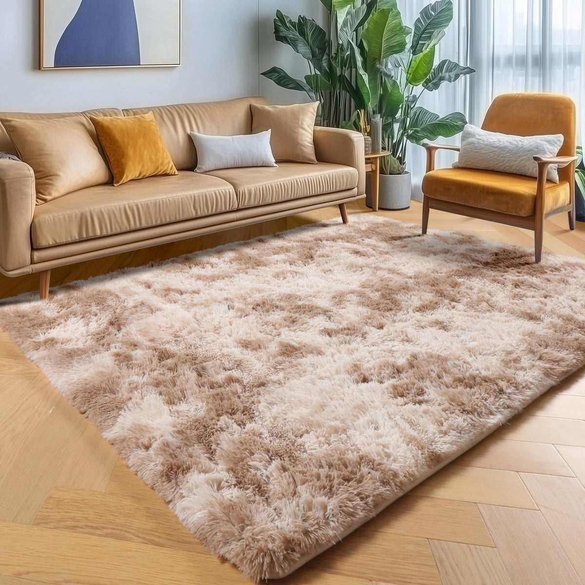 White Runner Rugs for Bedroom Living Room, Fluffy 2x6 Bedside Soft Area Rug