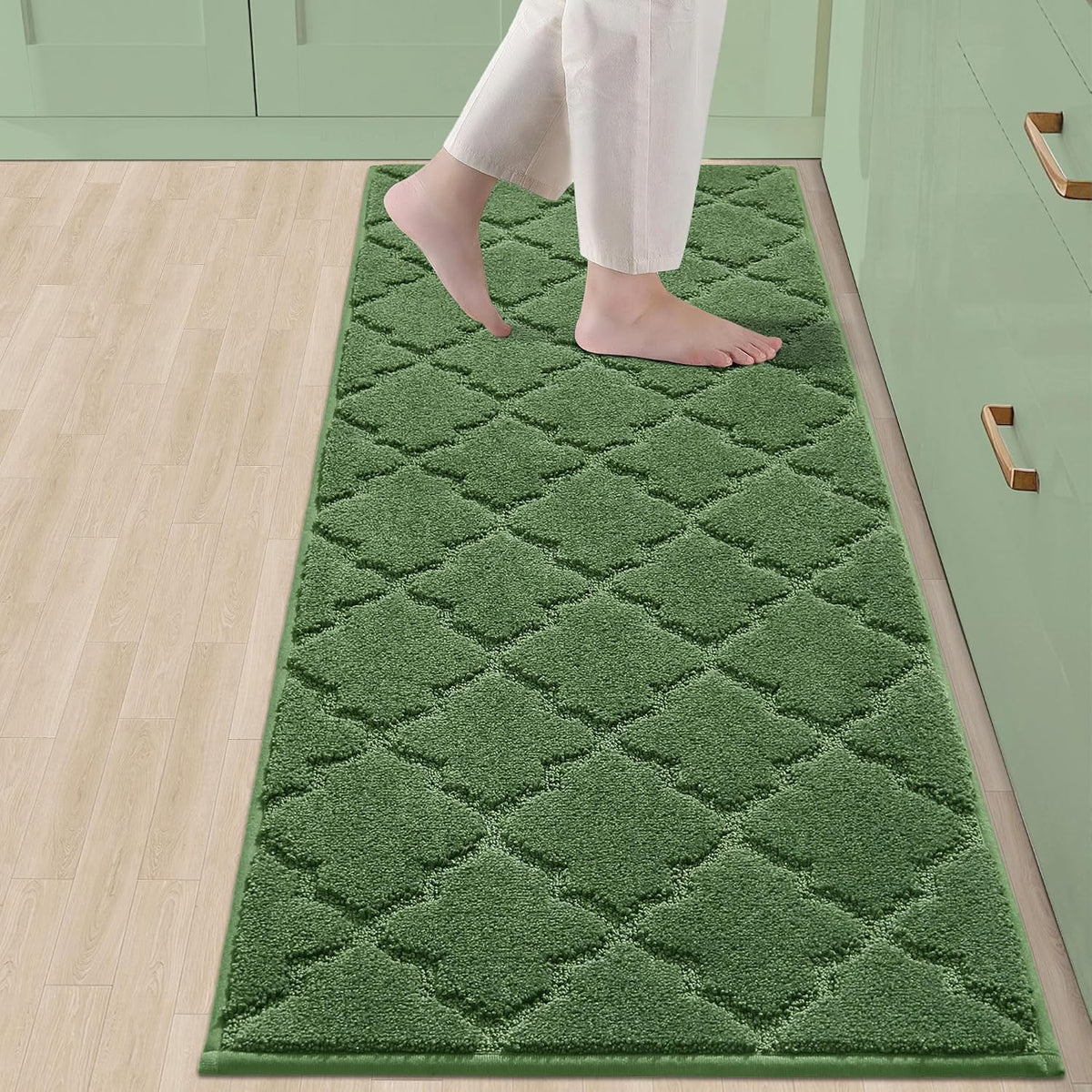 COSY HOMEER Soft Kitchen Floor Mats and Rugs Non Slip 20"x59",Dark Grey