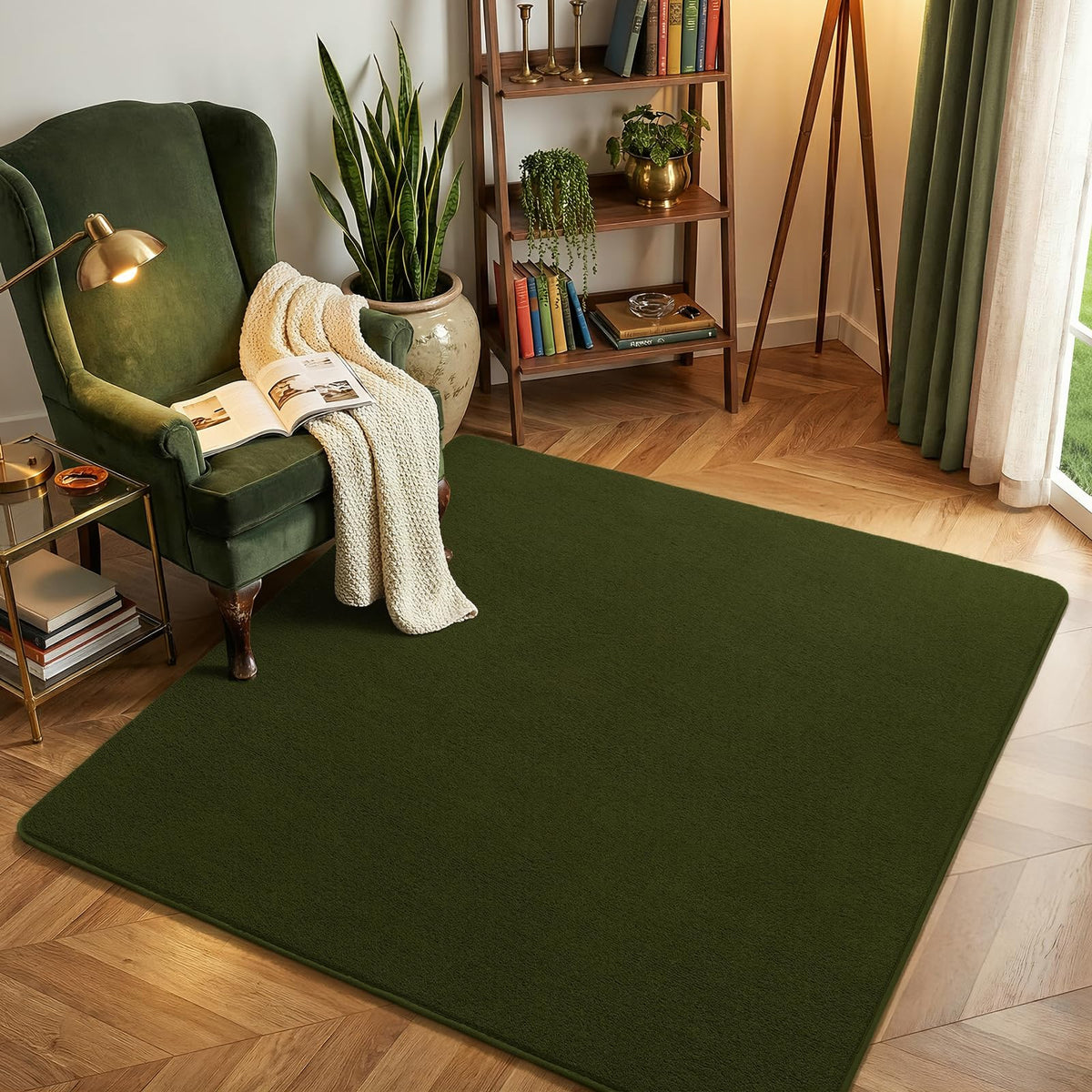 Amearea Modern Soft Hallway Runner Rug, 2x6 Feet Black Washable Runner Rugs