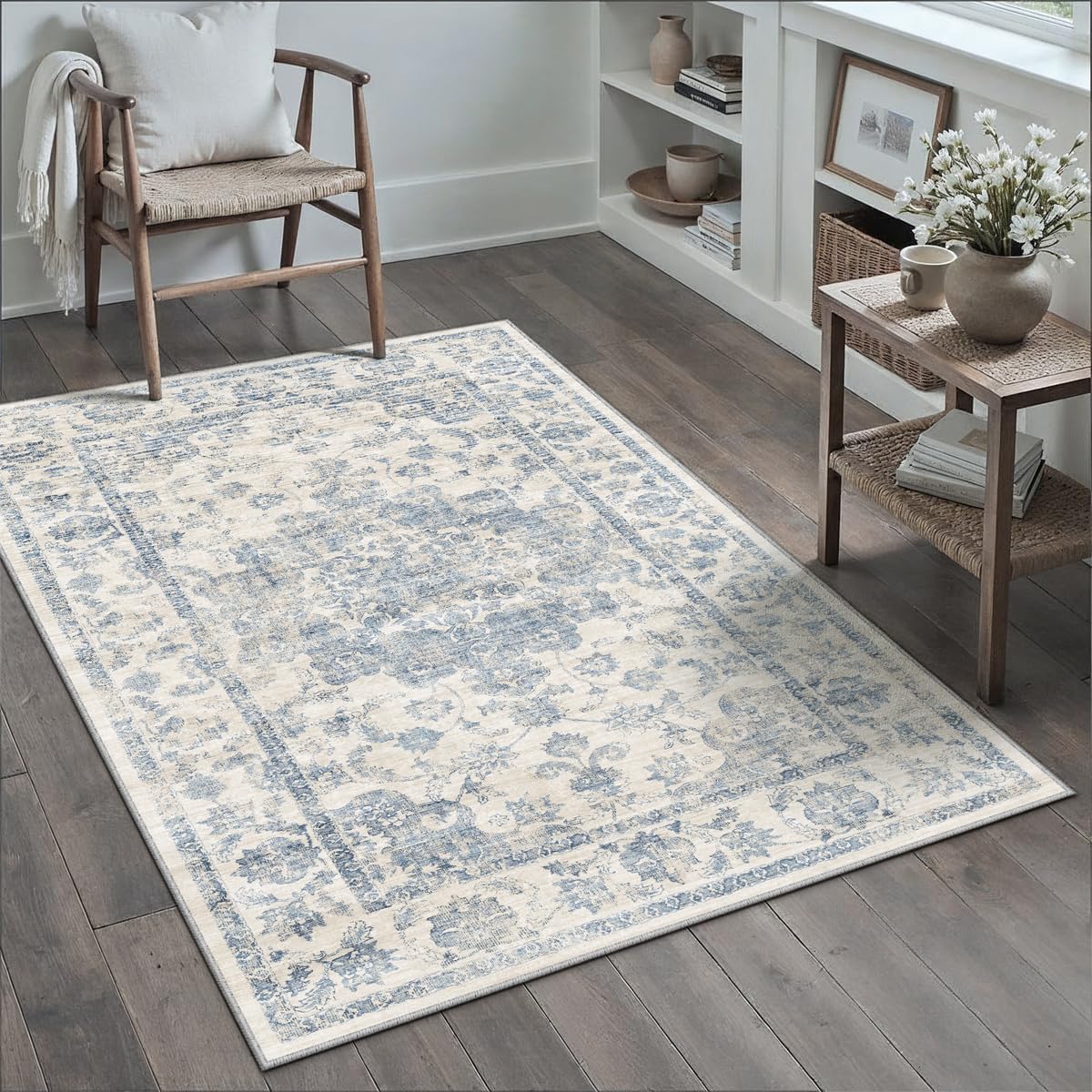 2x3 Beige Neutral Area Rug