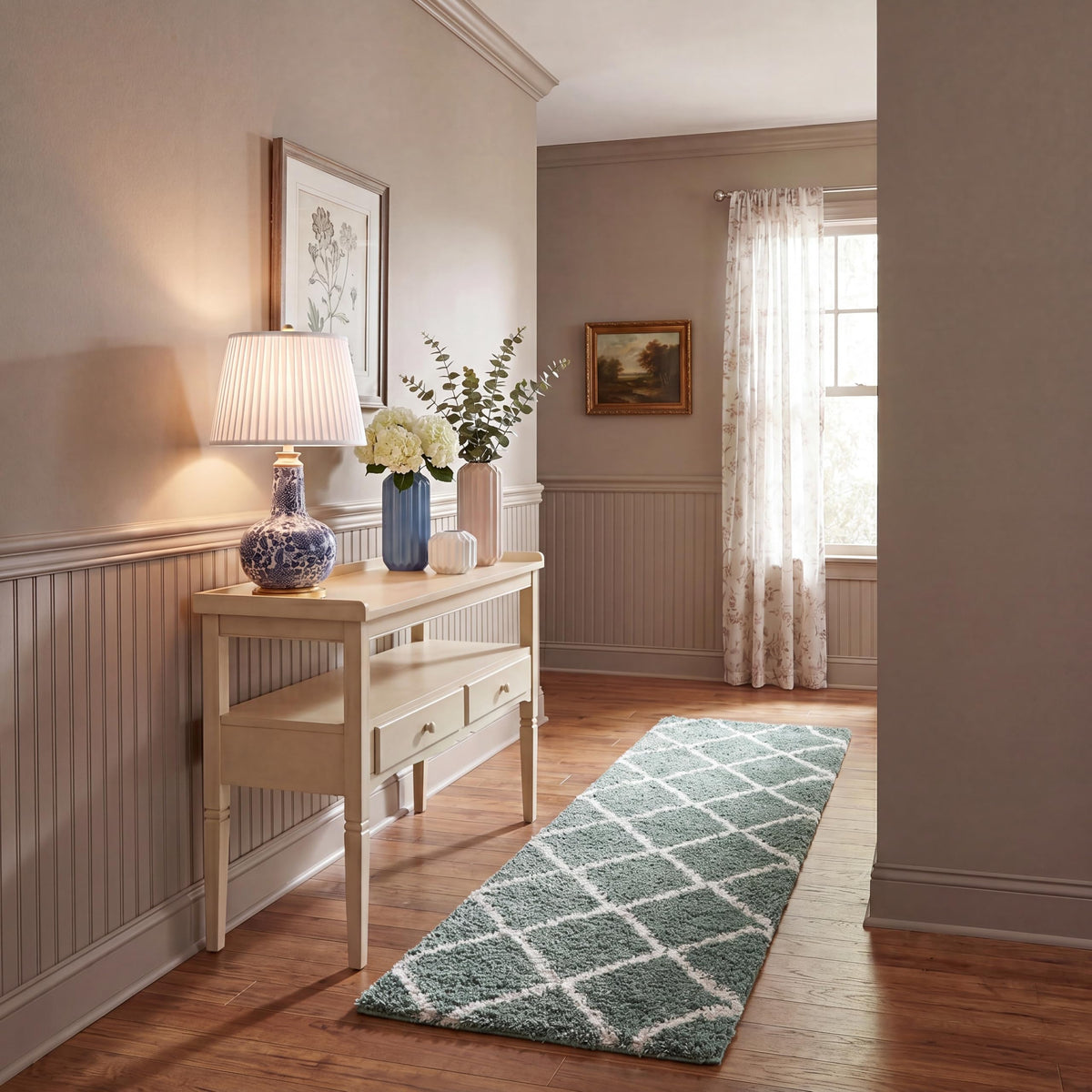 SAFAVIEH Hudson Shag Accent Rug 2'x3', Soft Distressed Grey & Ivory SGH281K