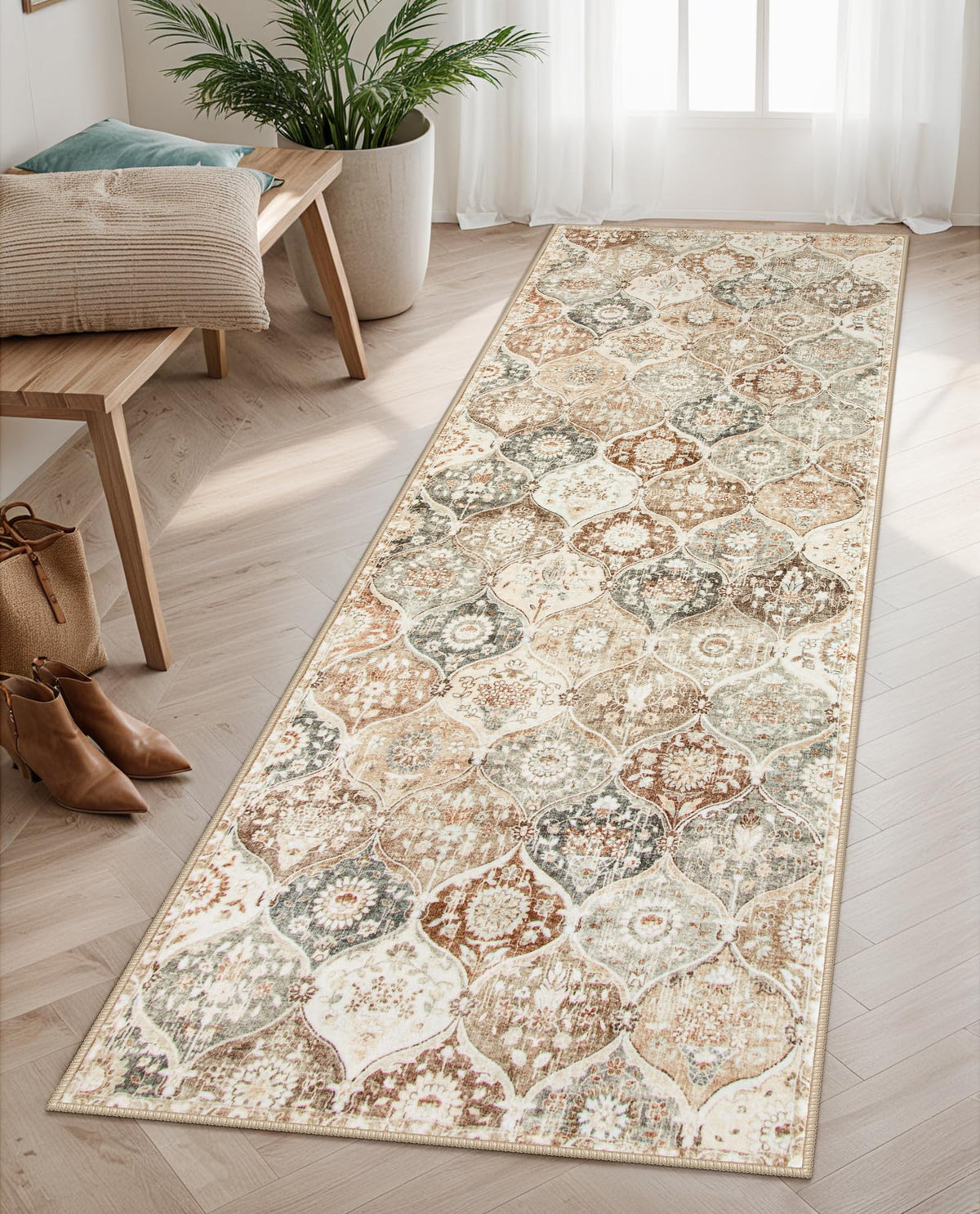 Lahome Washable Rugs for Entryway, 2x3 Kitchen Rugs Non Slip Washable