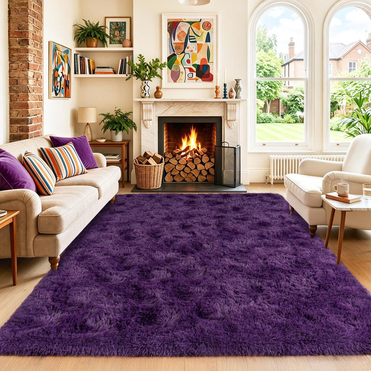Small Black Area Rug, 2x3 Rug for Bedroom Shaggy Throw Rugs for Dorm Rug, Soft Shag Carpet for Kids Room, Plush Comfy Fluffy Bedside Rug for Home Decor Aesthetic