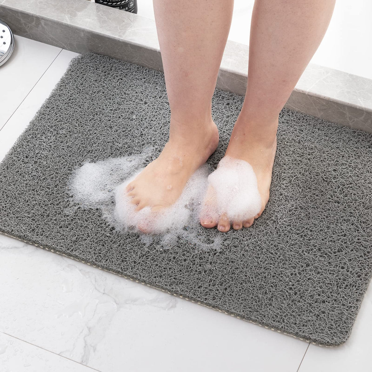 Hargiis Non Slip Bathtub Mat, Anti Slip Shower Mat, Fast Drying Bath Tub Mats, Foot Scrubber Mat, Anti Slip Mat for Tub, Floor, Bathroom, Home, Kitchen, Hotel (Beige 24"x16")