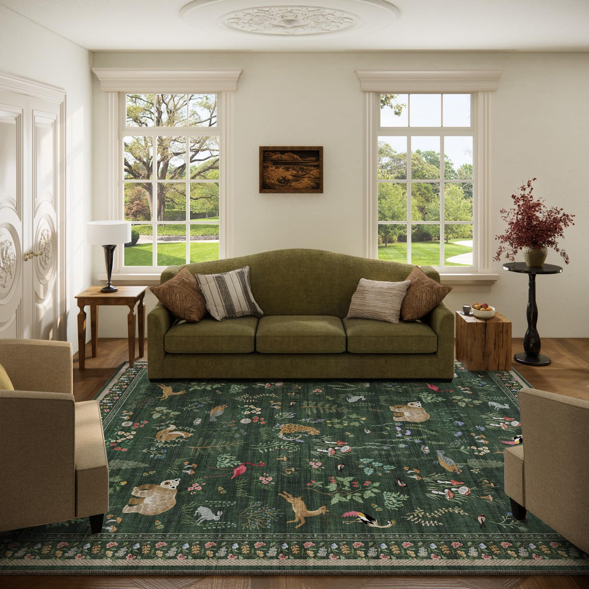 Machine Washable Small Rugs for Entryway: Door Mat Indoor Entrance 2x3 Throw Rug Non-Slip Low Pile Soft Kitchen Rugs for Front Door Indoor Entrance Entry Bedside Kids Room