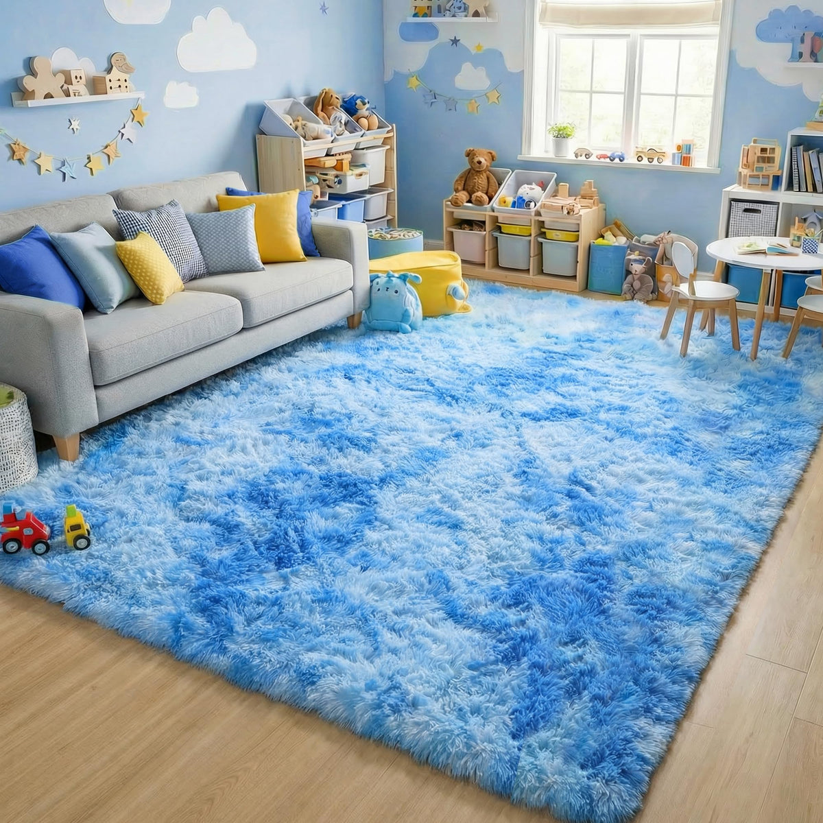 White Runner Rugs for Bedroom Living Room, Fluffy 2x6 Bedside Soft Area Rug