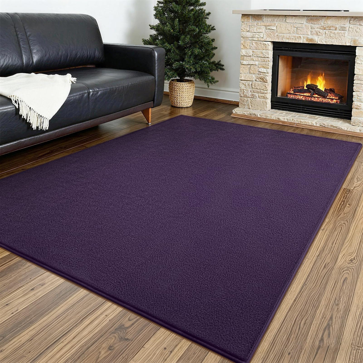 Vasofe Black Hallway Runner Rug, 2x6 Non Slip Runners, Washable Bedroom Rug