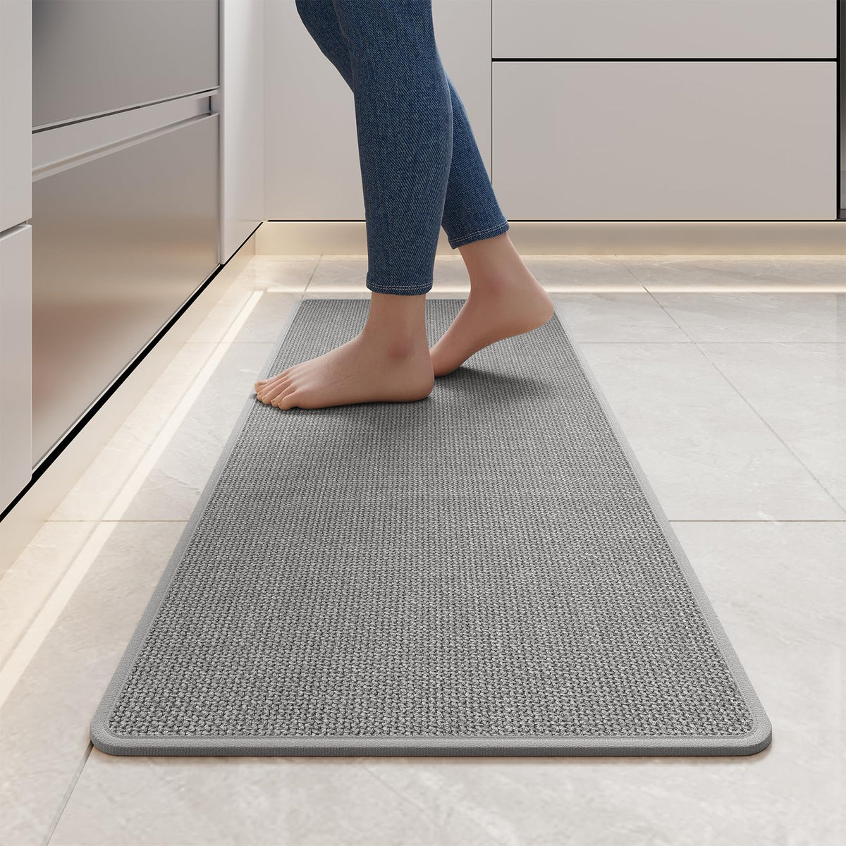 YDKGL Kitchen Rugs Kitchen Mats for Floor Non Slip Washable Brown 17"x30"