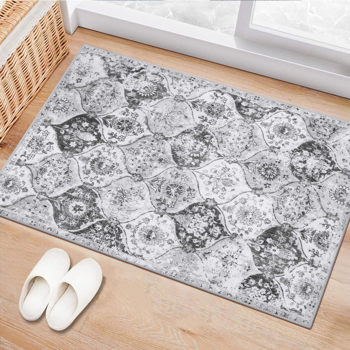 Lahome Washable Rugs for Entryway, 2x3 Kitchen Rugs Non Slip Washable