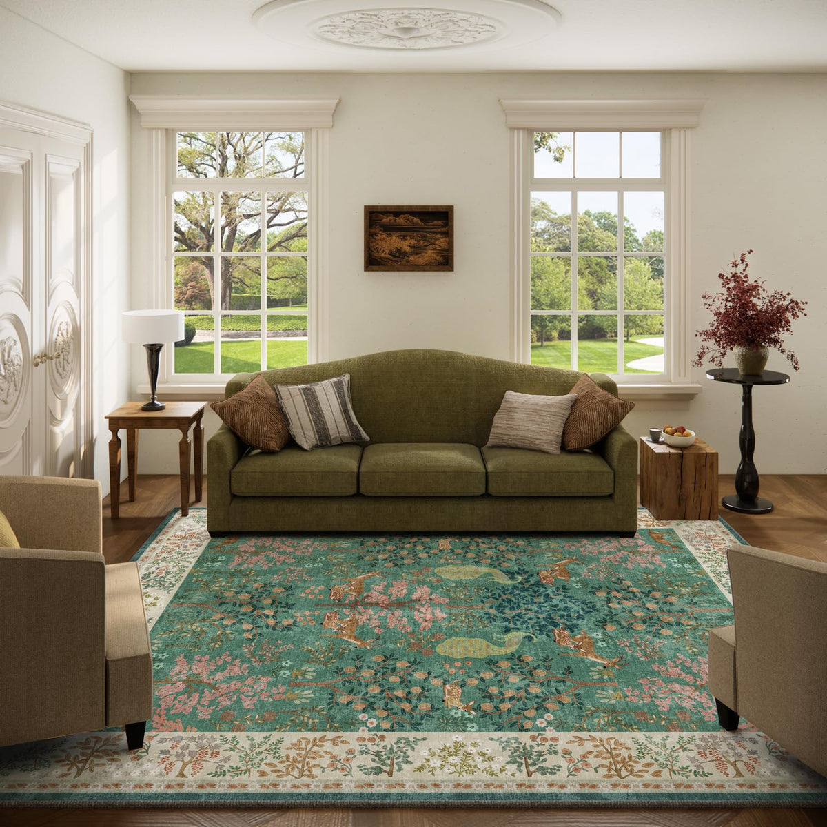 Machine Washable Small Rugs for Entryway: Door Mat Indoor Entrance 2x3 Throw Rug Non-Slip Low Pile Soft Kitchen Rugs for Front Door Indoor Entrance Entry Bedside Kids Room