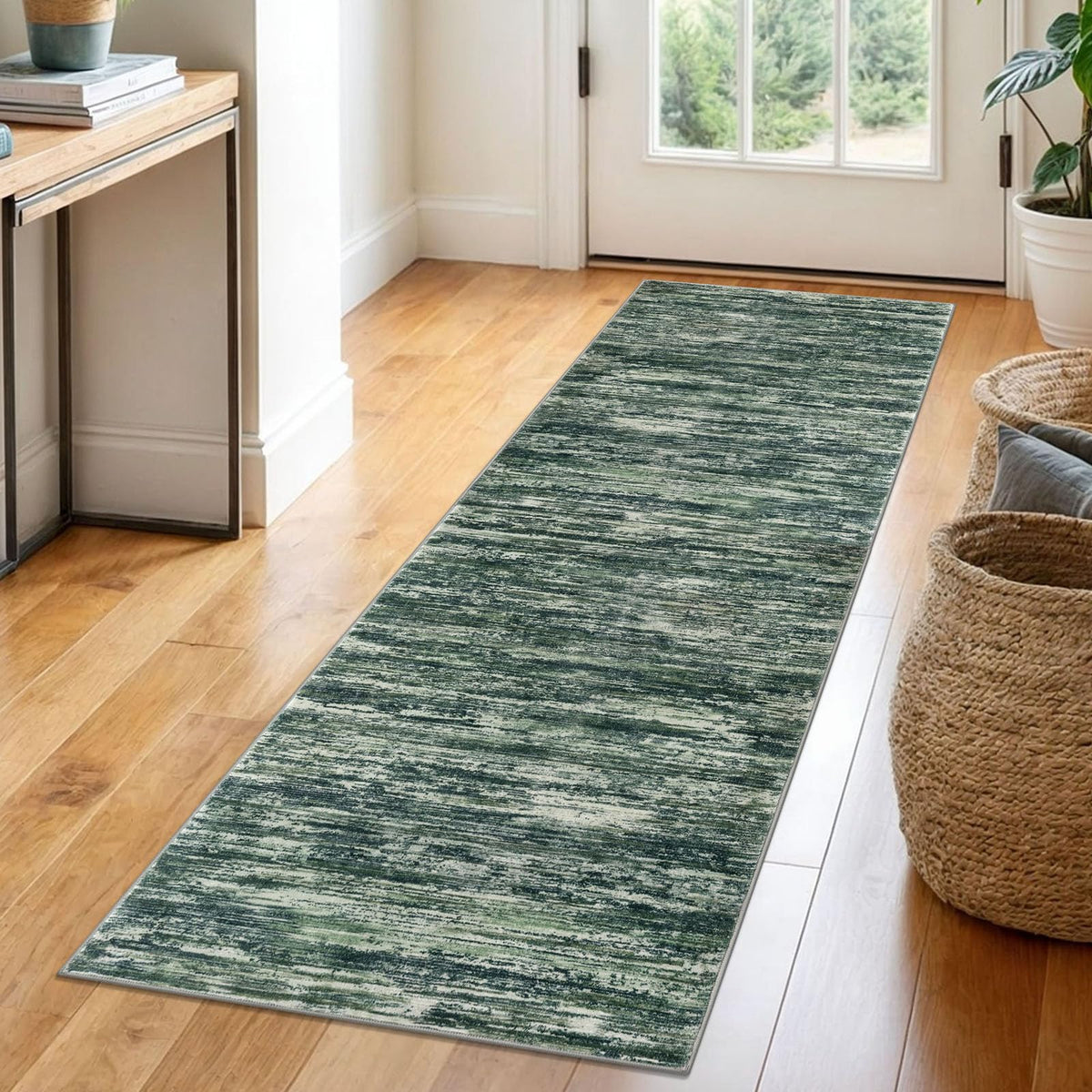 SIILOOM 3x5 Washable Area Rug Non Slip Door Mat Indoor for Entryway Bedside
