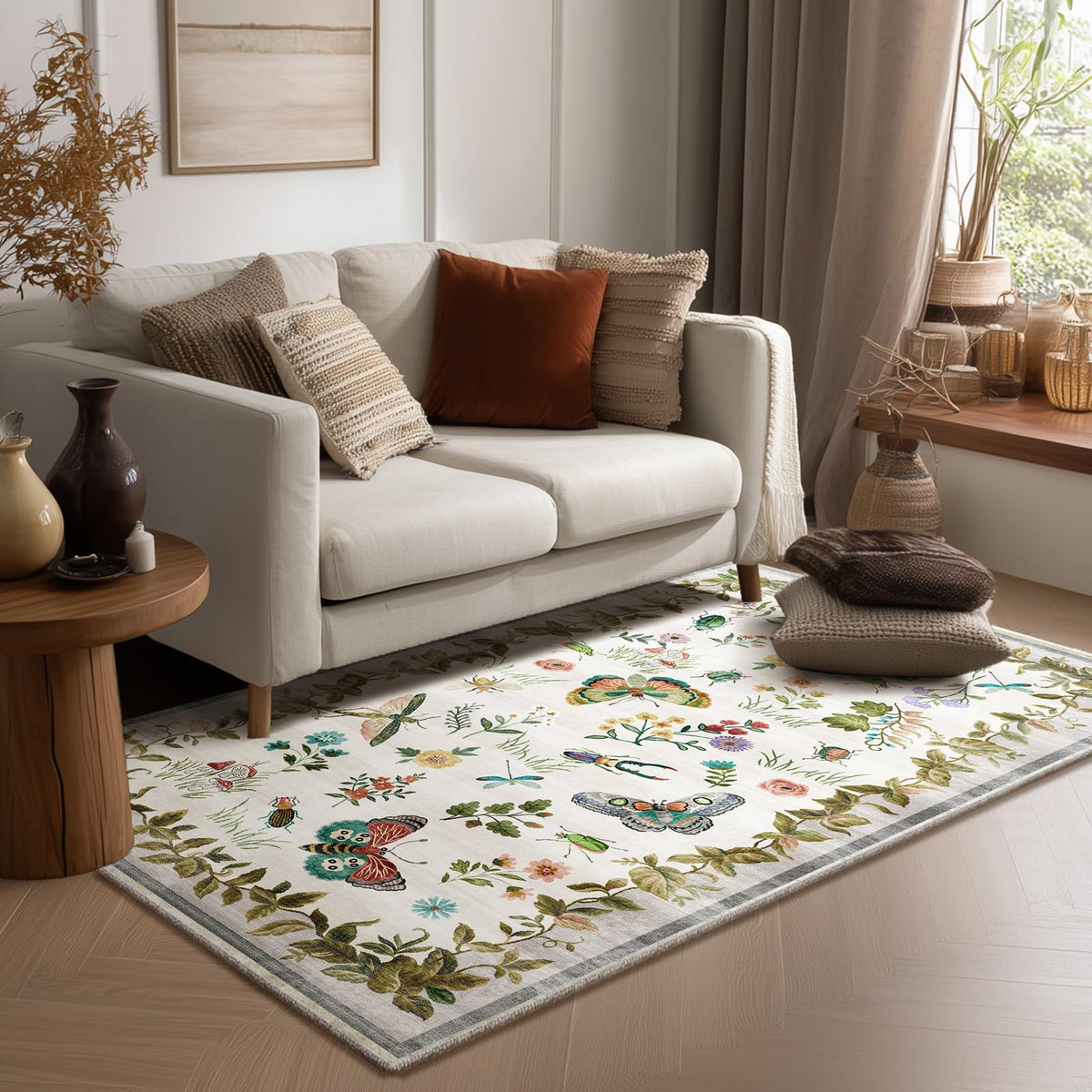 Machine Washable Small Rugs for Entryway: Door Mat Indoor Entrance 2x3 Throw Rug Non-Slip Low Pile Soft Kitchen Rugs for Front Door Indoor Entrance Entry Bedside Kids Room