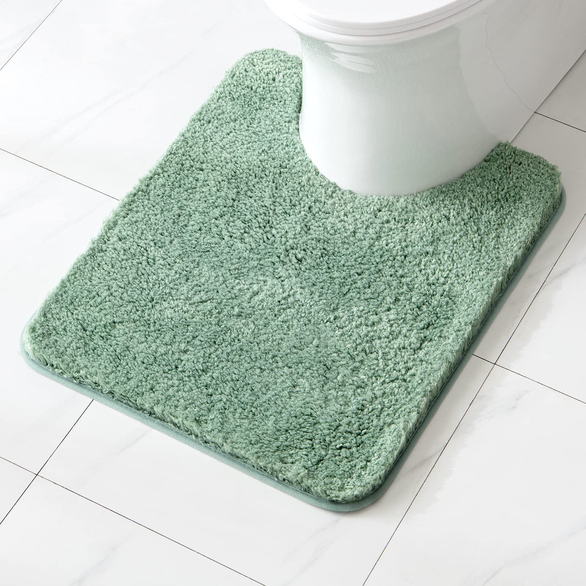 MIULEE Dark Purple Bathroom Rugs Soft Small Microfiber Bath Mat 16x24 Inch