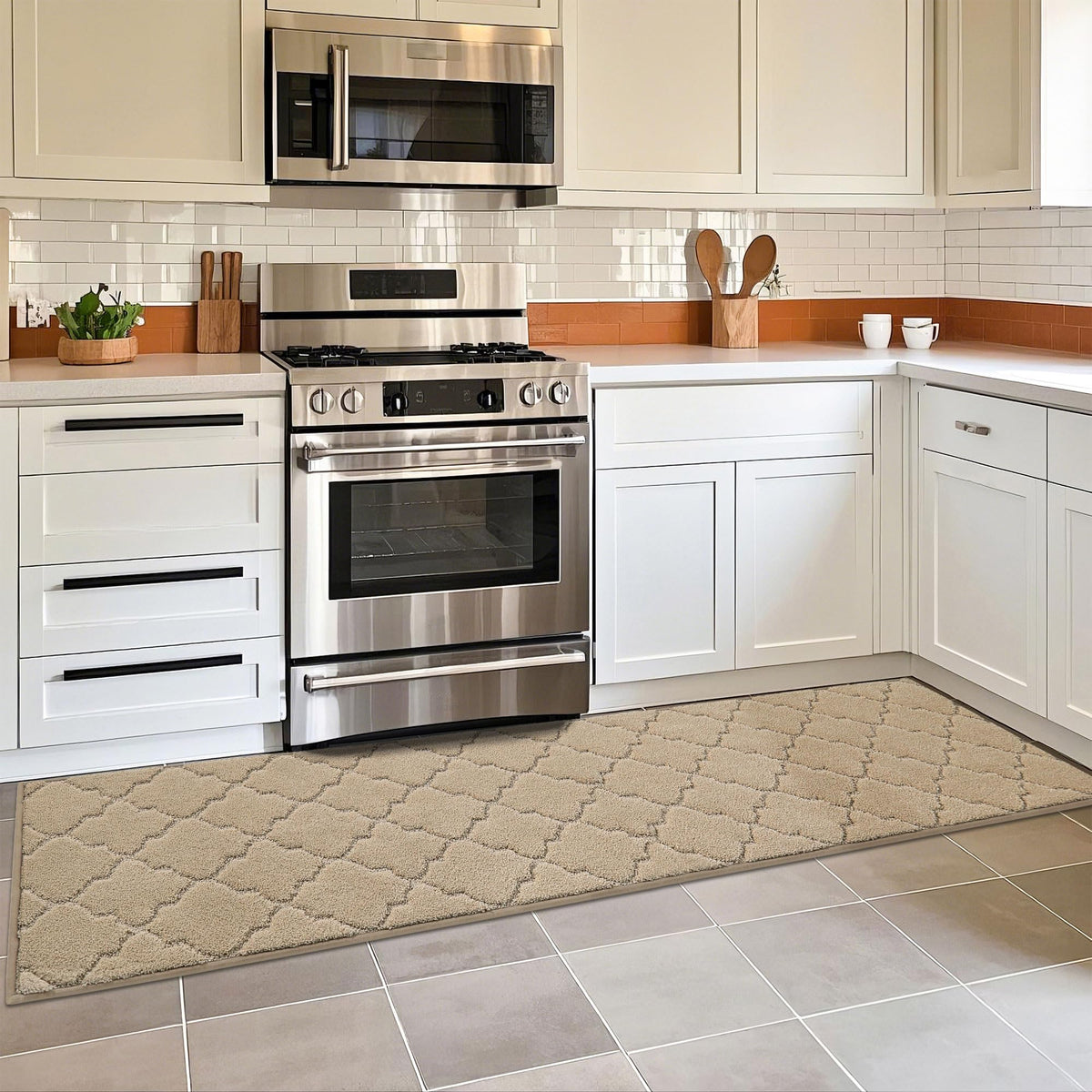 COSY HOMEER Soft Kitchen Floor Mats and Rugs Non Slip 20"x59",Dark Grey