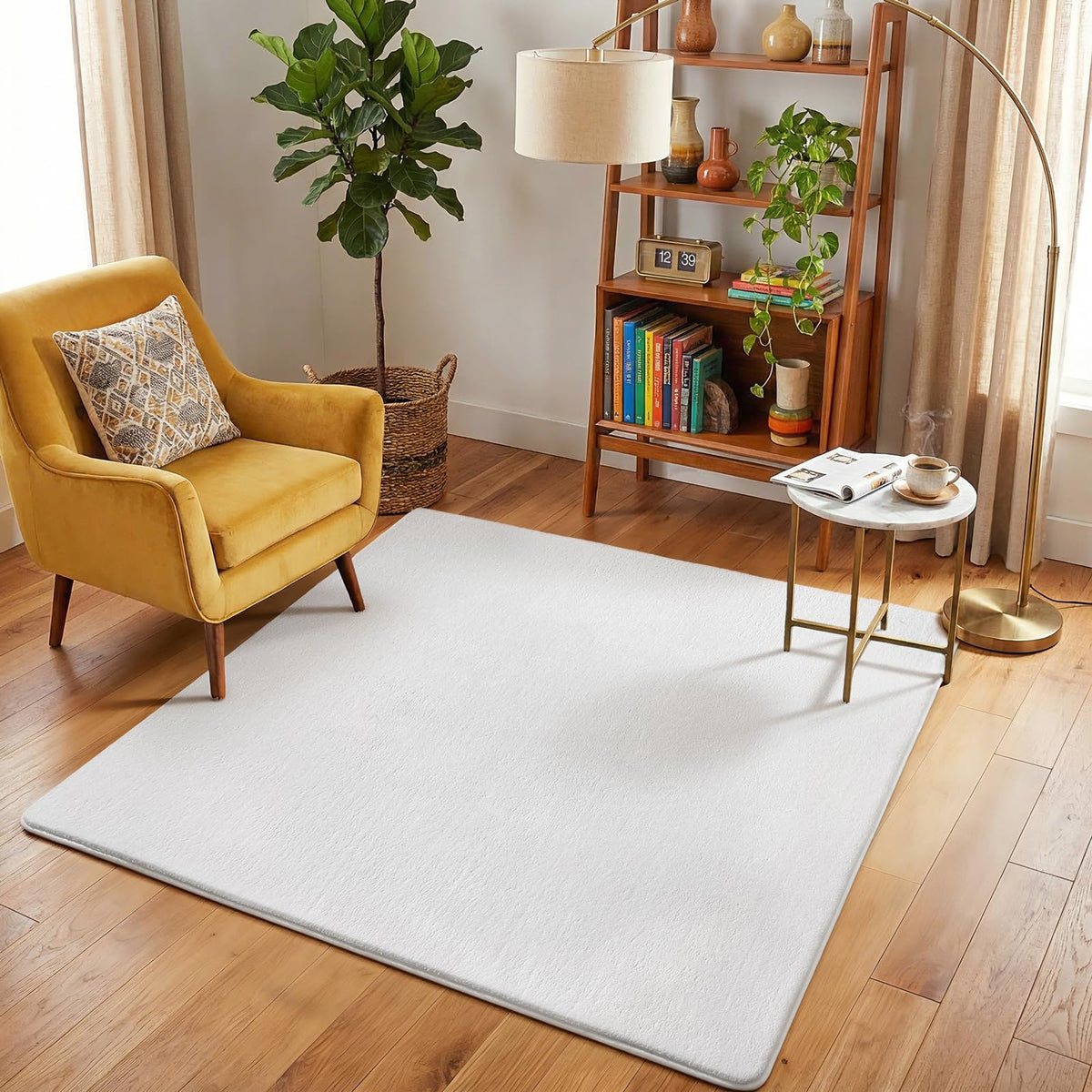 Amearea Modern Soft Hallway Runner Rug, 2x6 Feet Black Washable Runner Rugs