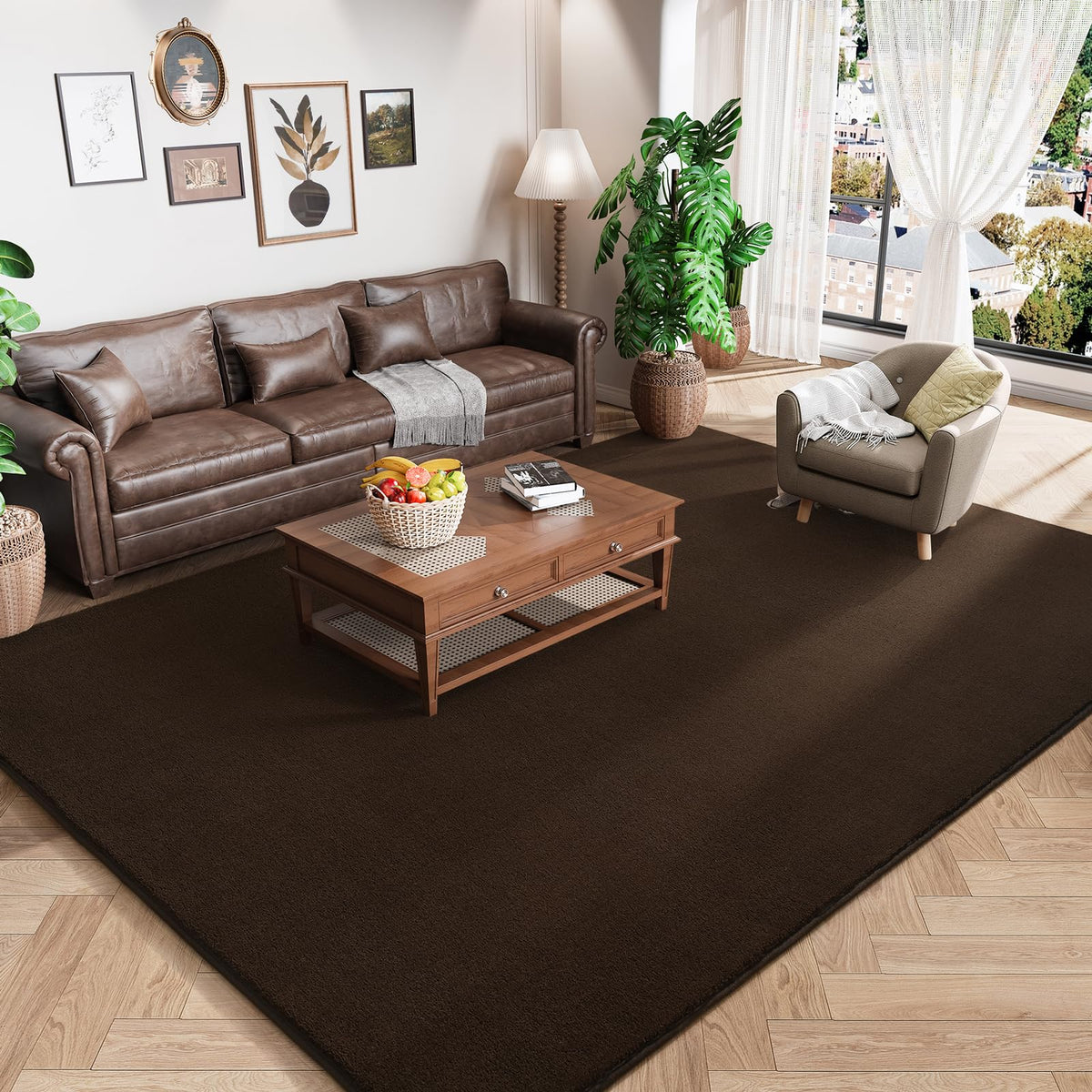 Amearea Modern Soft Hallway Runner Rug, 2x6 Feet Black Washable Runner Rugs