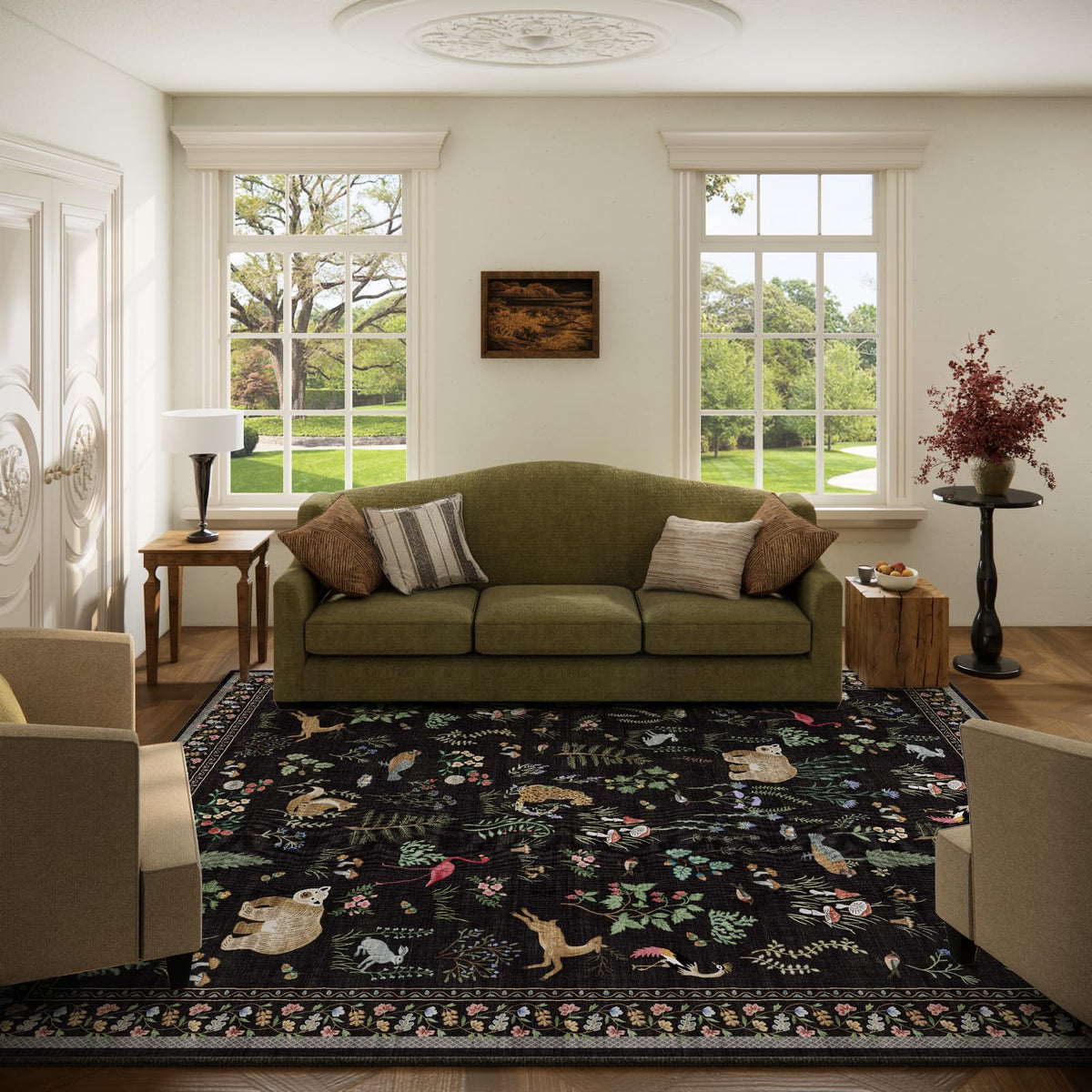Machine Washable Small Rugs for Entryway: Door Mat Indoor Entrance 2x3 Throw Rug Non-Slip Low Pile Soft Kitchen Rugs for Front Door Indoor Entrance Entry Bedside Kids Room