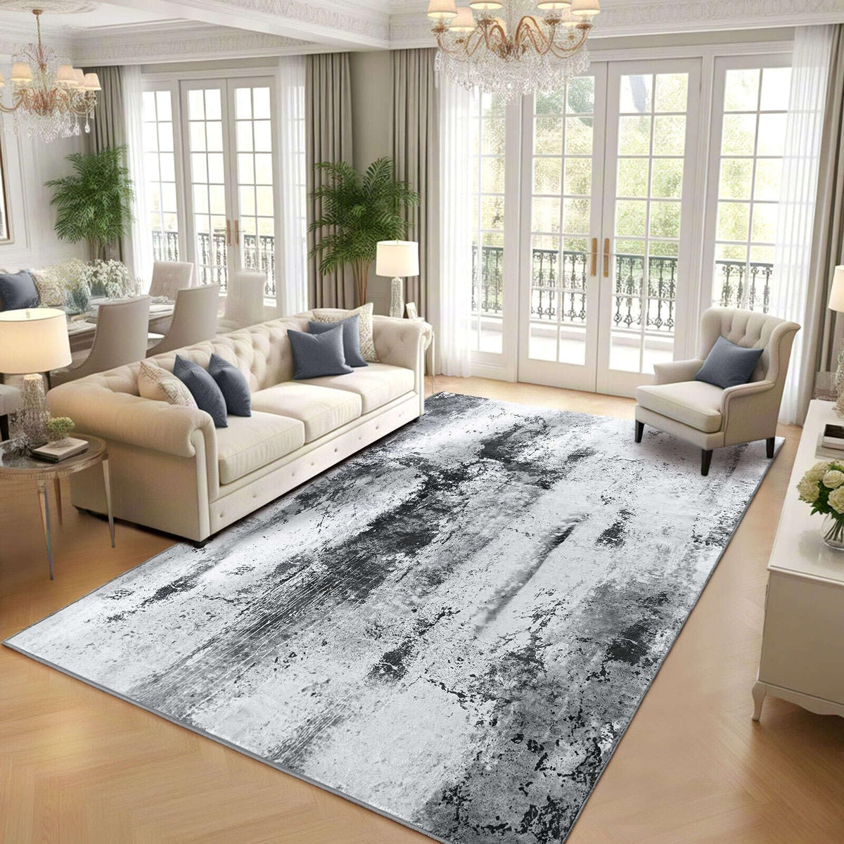 Pink Washable Runner Rug for Bedroom, Abstract Non-Slip Soft Entryway Rugs, Modern Low Pile Stain Resistant 2x6 Carpet for Entryway, Kitchen, Hallway, Bedside