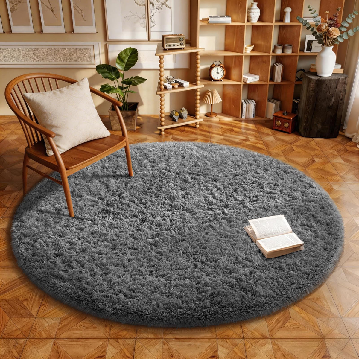 Ophanie 2x6 Washable Runner Rug for Hallway,Non-Slip Fluffy Soft Bedside Rugs, Bedroom Living Room Grey Shaggy Gray Carpet for Kids Girls Boys Dorm Nursery Home Decor Aesthetic