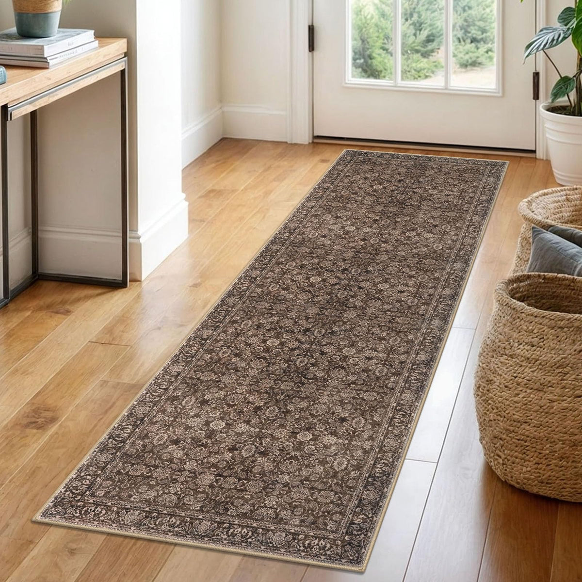 SIILOOM 2x3 Small Washable Area Rug Entryway Door Mat Indoor Kitchen Runner