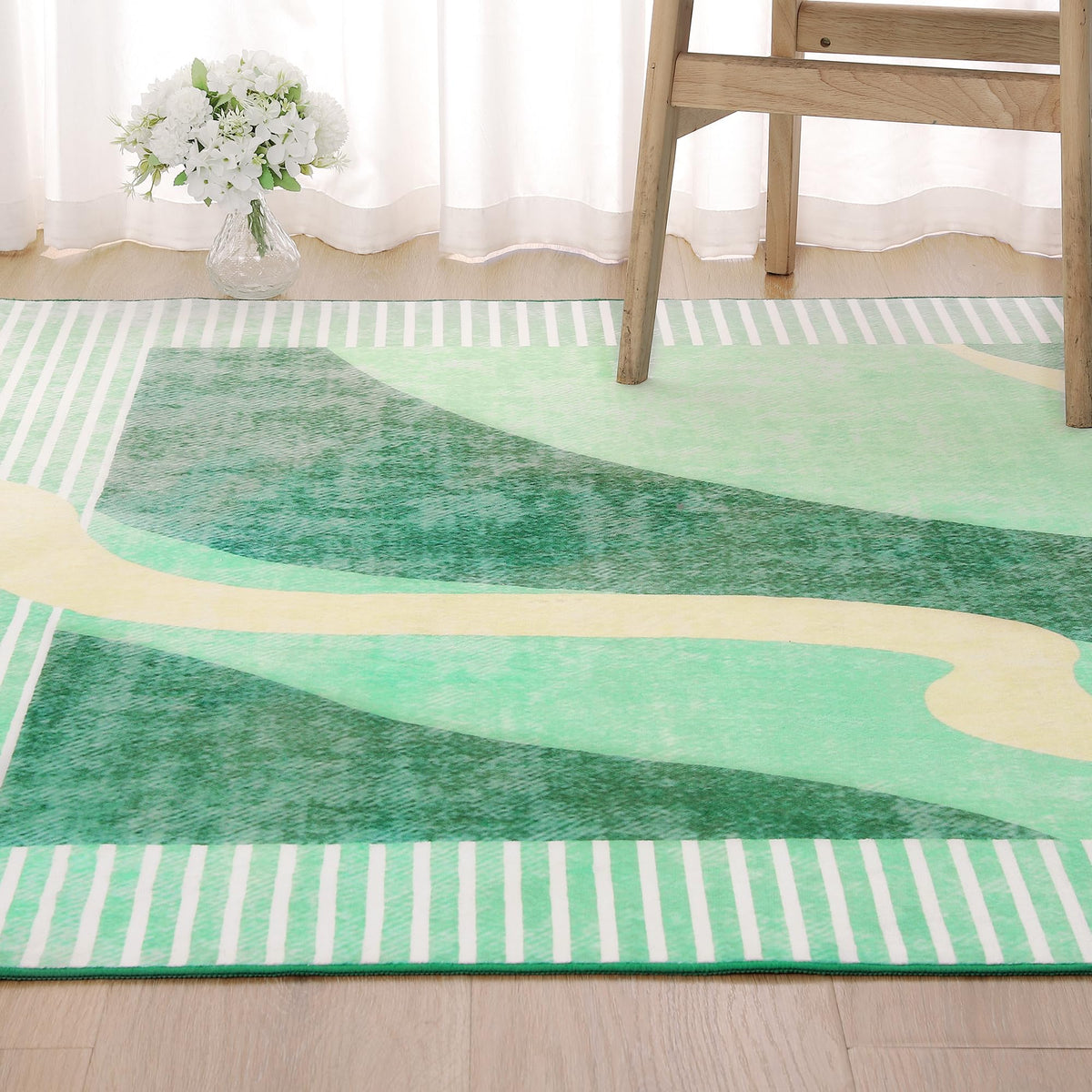 Ompaa 2x6 Rug Runners for Hallways Kitchen Runner Rug Non Slip Washable Grey Long Runner Rugs with Rubber Backing Soft Abstract Carpet Runner for Hallways, Kitchen, Bedroom, Bathroom, Entryway