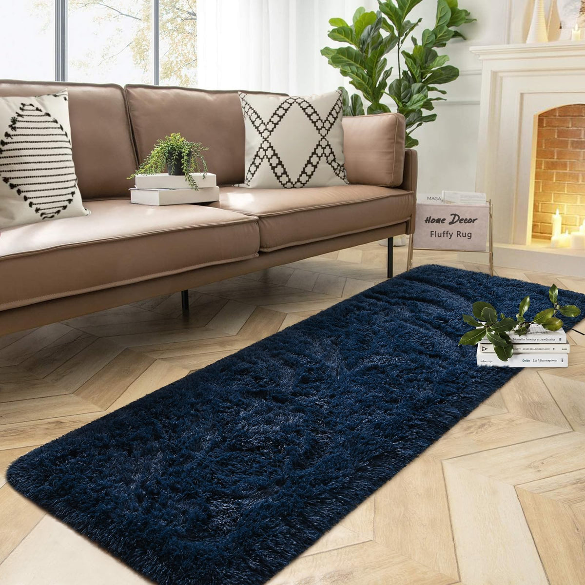 DweIke Fluffy Sage Green Runner Rugs for Bedroom, 2x6 Feet Soft Plush Long Runners for Girls Boys Kids, Non-Slip and Machine Washable Bedside Rug, Small Throw Carpet for Hallway Rooms Decor