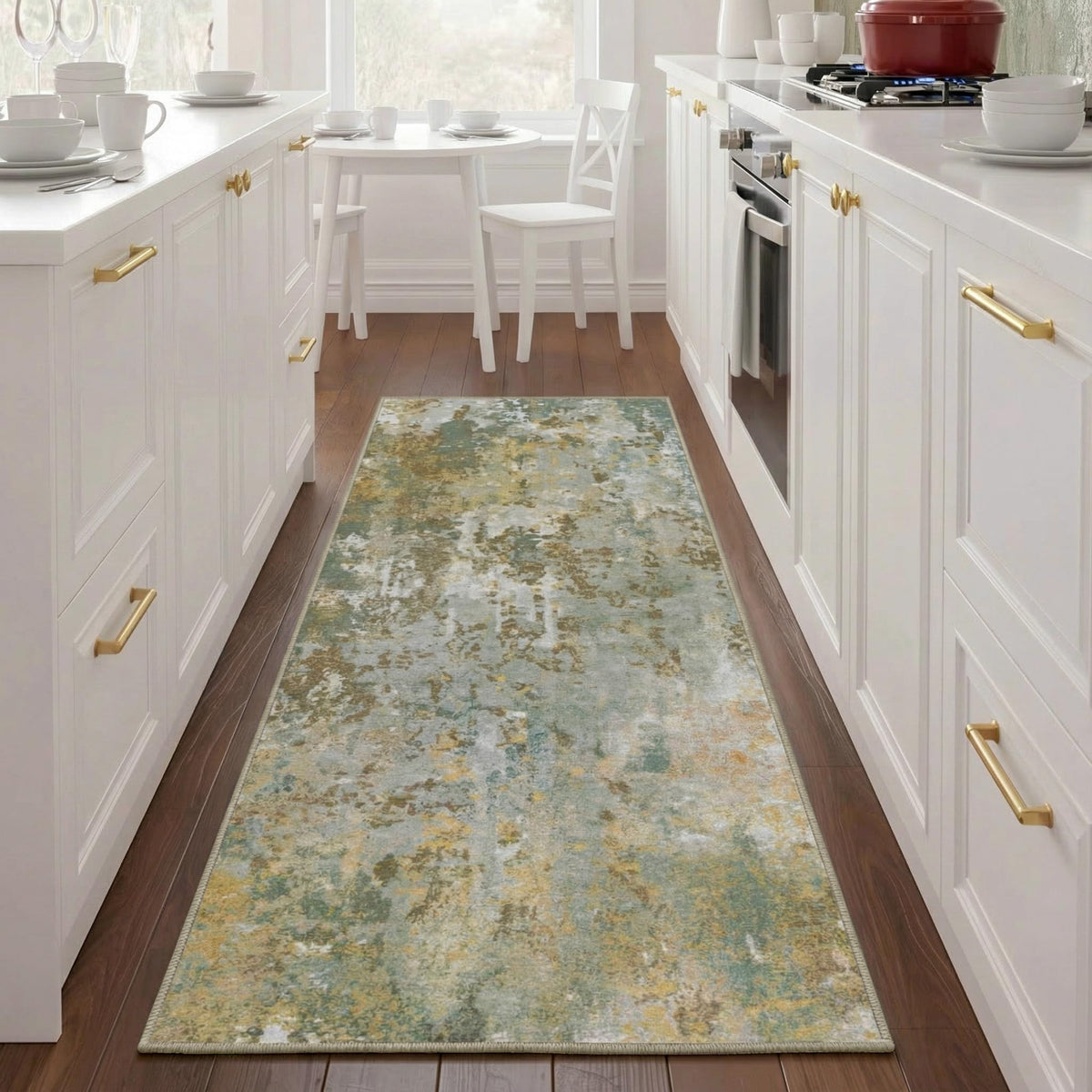 Entryway Rug 2x3 Grey Door Mat Indoor Entrance 24x36, Washable Small Throw Rugs for Kitchen Floor, Entry, Front Door, Bedroom Bedside, Non-Slip Low Pile Stain & Fade Resistant, Abstract Gray