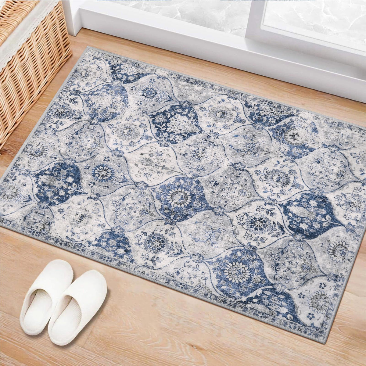 Lahome Washable Rugs for Entryway, 2x3 Kitchen Rugs Non Slip Washable