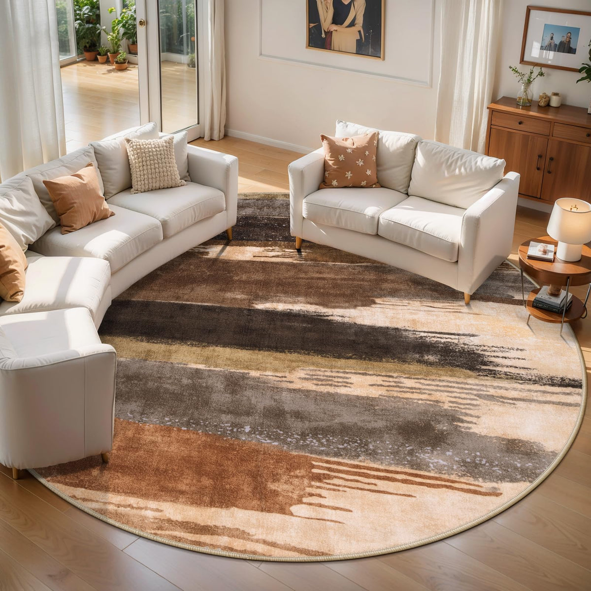 Ciicool Washable Area Rug 2x3 Entryway Rug, Modern Abstract Entry Mat Navy