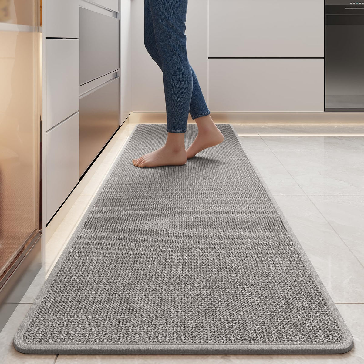 YDKGL Kitchen Rugs Kitchen Mats for Floor Non Slip Washable Brown 17"x30"