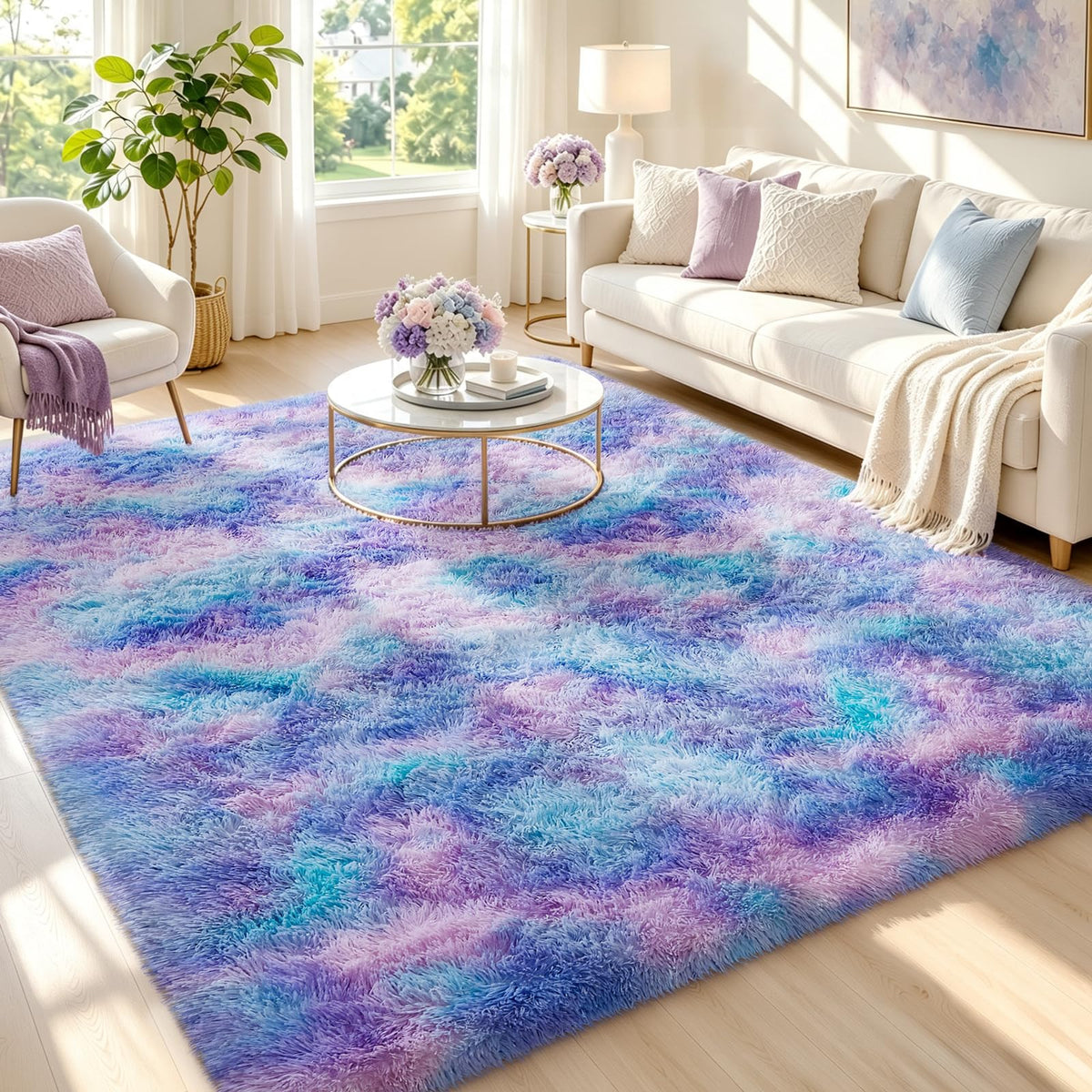 Ophanie 2x6 Washable Runner Rug for Hallway,Non-Slip Fluffy Soft Bedside Rugs, Bedroom Living Room Grey Shaggy Gray Carpet for Kids Girls Boys Dorm Nursery Home Decor Aesthetic