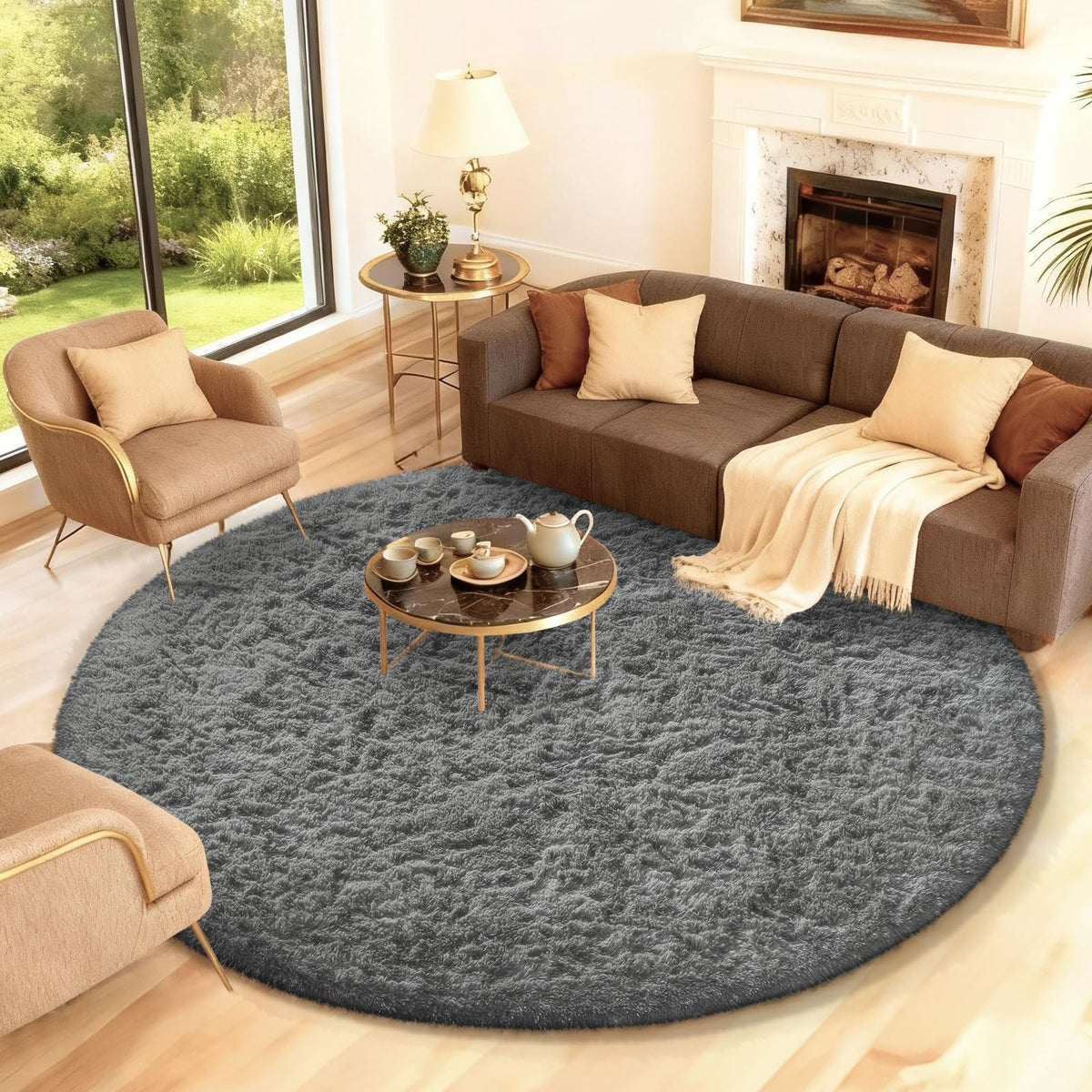 Ophanie 2x6 Washable Runner Rug for Hallway,Non-Slip Fluffy Soft Bedside Rugs, Bedroom Living Room Grey Shaggy Gray Carpet for Kids Girls Boys Dorm Nursery Home Decor Aesthetic