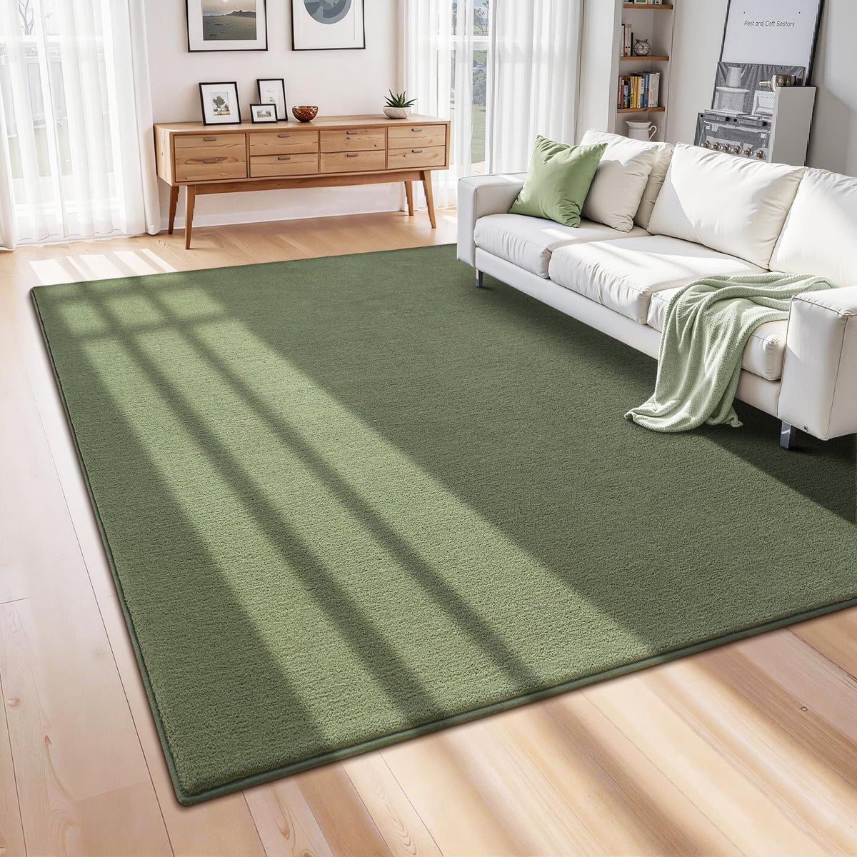 ISEAU 2x6 Soft Runner Rug for Hallway, Washable and Non-Slip, Black