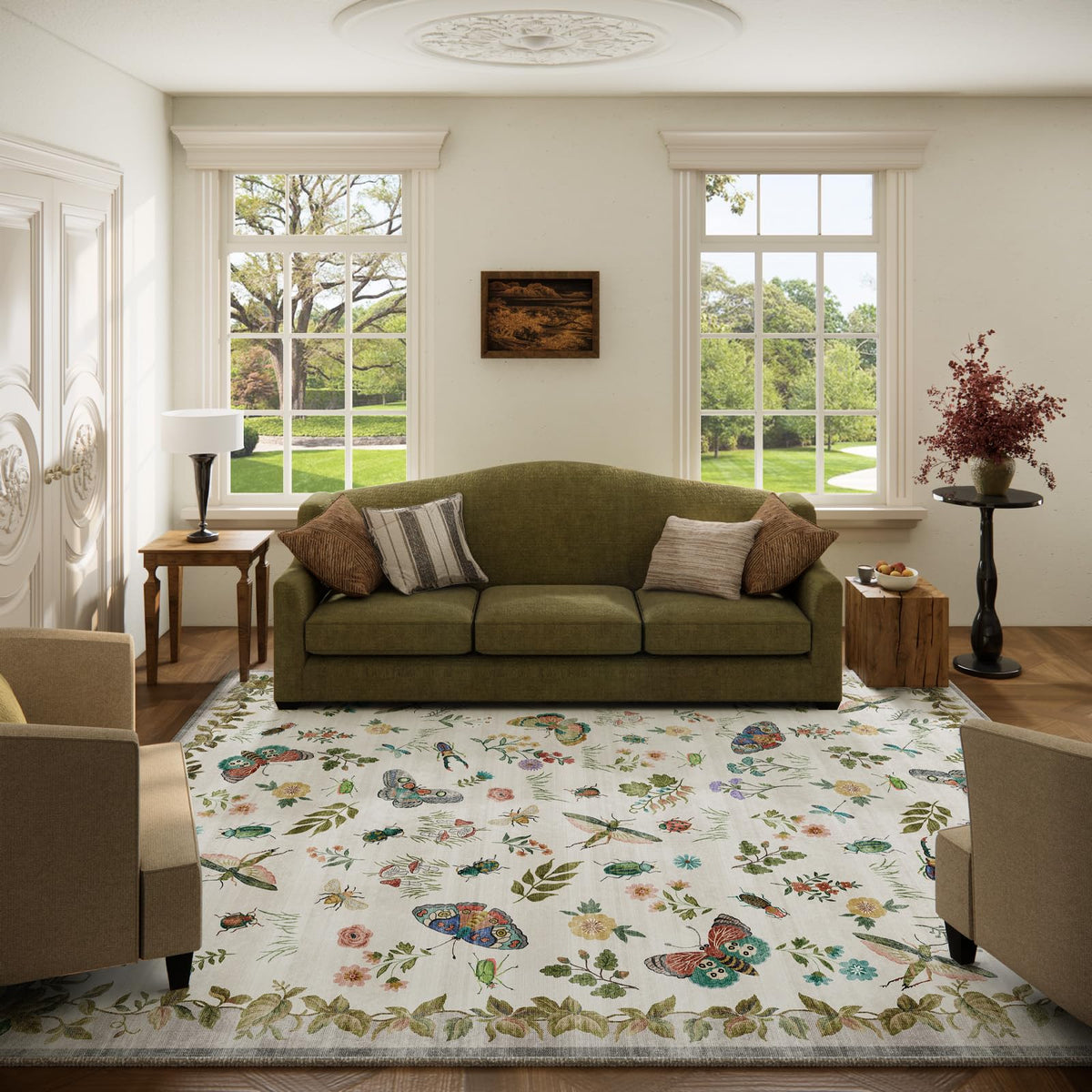 Machine Washable Small Rugs for Entryway: Door Mat Indoor Entrance 2x3 Throw Rug Non-Slip Low Pile Soft Kitchen Rugs for Front Door Indoor Entrance Entry Bedside Kids Room