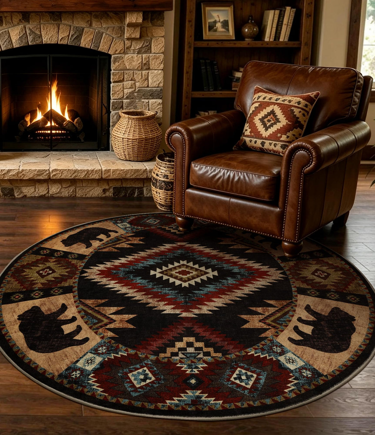 YIHOUSE Washable Rustic Cabin Runner Rug 2x6 Hallway
