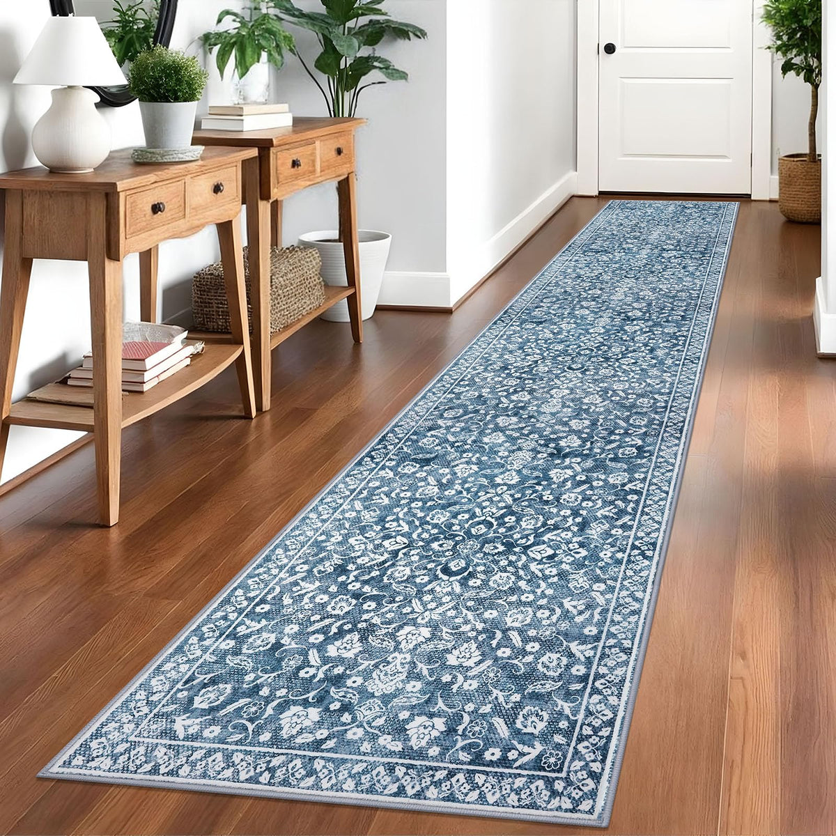 Vintage Washable Entryway Rug 2x3 Small Area Rug Non Slip Door Mat