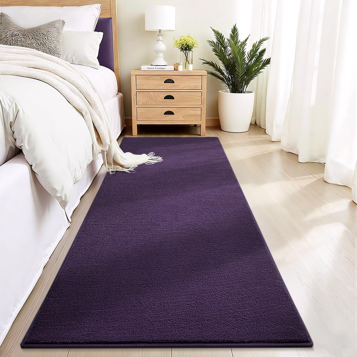 Vasofe Black Hallway Runner Rug, 2x6 Non Slip Runners, Washable Bedroom Rug
