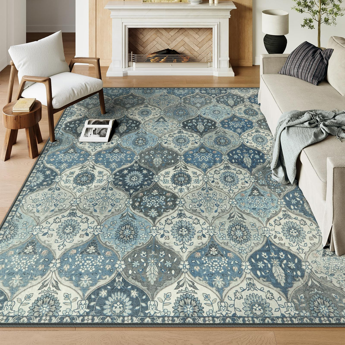 Lahome Washable Rugs for Entryway, 2x3 Kitchen Rugs Non Slip Washable